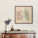 Vintage Map of New Auburn, Minnesota 1874