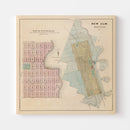 Vintage Map of New Auburn, Minnesota 1874
