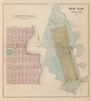 Vintage Map of New Auburn, Minnesota 1874