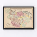 Vintage Map of Red Wing, Minnesota 1874