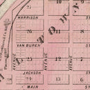Vintage Map of Anoka, Minnesota 1874