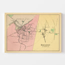 Vintage Map of Houlton, Maine 1894