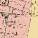 Vintage Map of Houlton, Maine 1894