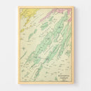 Vintage Map of Harpswell, Maine 1894