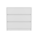 33" White Three Drawer Dresser