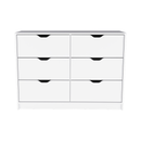 42" White Four Drawer Dresser