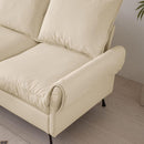 104.5"Modern Sectional Technical leather L-Shaped Sofa Couch with Convertible Ottoman