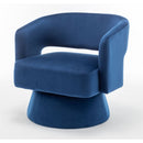 Swivel Barrel Chair, Velvet Accent Armchair 360 Degree Swivel Club Chair for Living Room Bedroom Reception Room