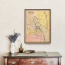 Vintage Map of Belfast, Maine 1894