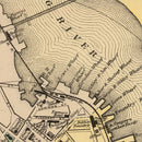 Vintage Map of Belfast, Maine 1894