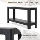 Mirod Modern Farmhouse Console Table,Elegant Minimalist Design with Premium Wood Veneer and Rounded Corners
