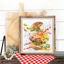 Burger Lunch 528-556 Counted Cross-Stitch Kit