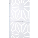 Outdoor & Indoor Privacy Screen Metal Privacy Screen 76' H×48' W, Freestanding Decorative Privacy Screen for Deck Balcony Patio, Privacy Fence Panels for Outside Lawn Garden PS118 WHITE