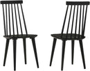 Antique Walnut Hardwood Spindle Back Dining Chairs
