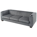 BEIGE  3 SEATER SOFA,GRAY COLOR