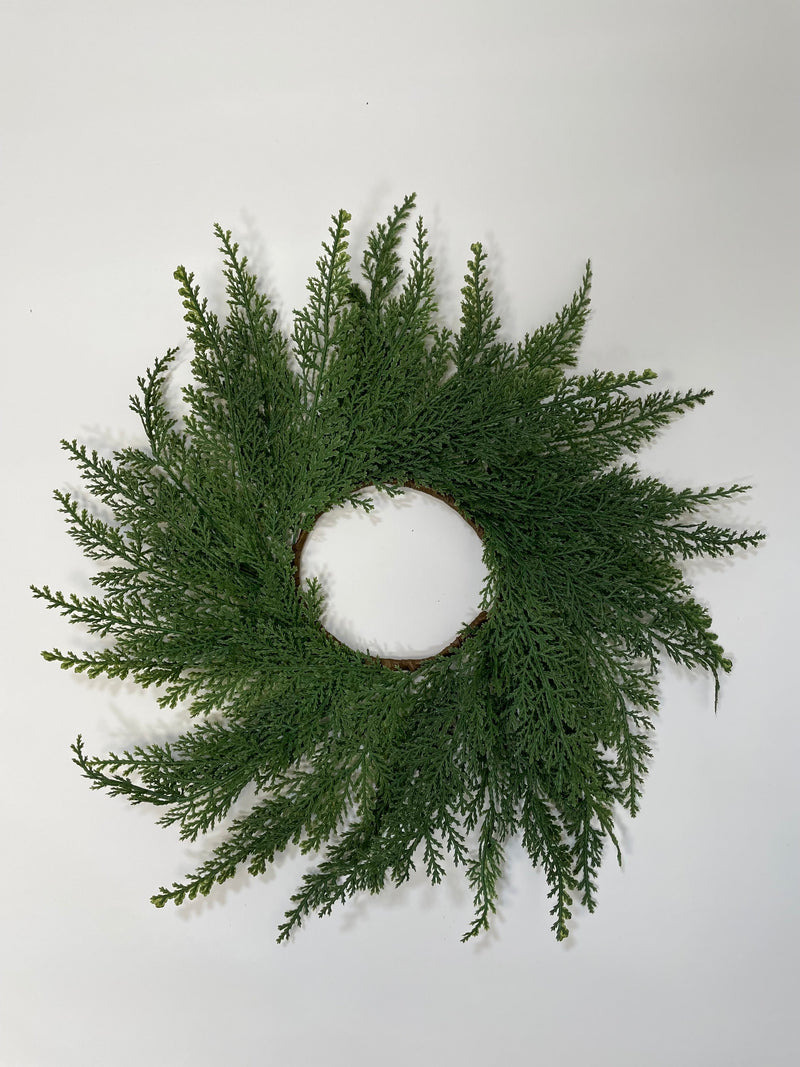 Small Mini Cedar Christmas Wreath