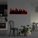 Houston Skyline Metal Wall Art – Texas City Urban Home & Office Decor