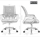 Ergonomic Mesh Office Chair With Lumbar Support Black