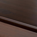 Pine Wood Sideboard Buffet Russet Brown Adjustable Shelves