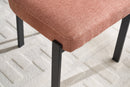 Modern Dining Room Chairs Set of 2, Mid-Century Upholstered Boucle Kitchen Dining Chairs with Black Metal Legs