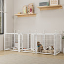 Dog Playpen 8 Panels 24' Height Heavy Duty Dog Fence Puppy Pen for Large Medium Small Dogs Indoor Outdoor Foldable Pet Exercise Pen