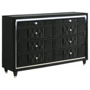 Lorient 4-piece Eastern King Bedroom Set Black