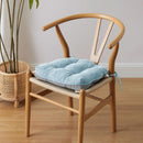 Baby Blue Memory Foam Dining Chair Cushions Set Of 4 15.5x15.5x4