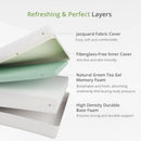 Twin 6 Inch Memory Foam Mattress Certipur US Certified