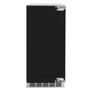 ZLINE 15" Touchstone Clear Cube Ice Maker Drain Pump Panel Ready Door Black Matte Door ICCDPZ-15-MB