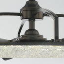 Perimost 32 Inch Black Downrod Mount Luxury Fandelier with Light and Remote Control