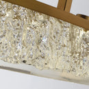 Perimost 32 Inch Andrea Electroplated Golden Luxury LED Fandelier with Remote Control