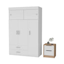 47" White Two Drawer Dresser
