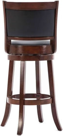 Augusta Bar Height Swivel Kitchen Bar Stool Black Cherry