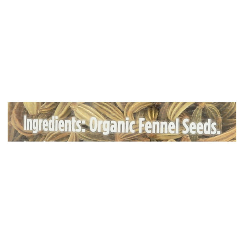 Spicely Organics Organic Premium Fennel Seeds, 1.1 Oz. (Pack of 3)