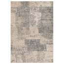 2' X 3' Light Blue Abstract Power Loom Area Rug