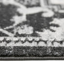 8' X 10' Gray Rust and Orange Medallion Power Loom Area Rug