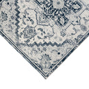 8' X 10' Gray Rust and Orange Medallion Power Loom Area Rug
