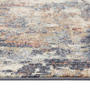 5' x 7' Light Gray Abstract Power Loom Area Rug