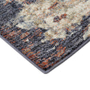 5' x 7' Light Gray Abstract Power Loom Area Rug