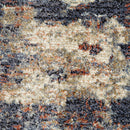 5' x 7' Light Gray Abstract Power Loom Area Rug