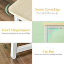 Folding Desk 31.5 Inch Oak Wood Small Space Computer Table