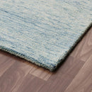 5' X 7' Blue Wool Abstract Hand Tufted Area Rug