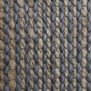 5' X 7' Gray Striped Hand Woven Area Rug