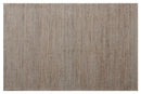 5' X 7' Gray Striped Hand Woven Area Rug