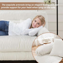 White Velvet Pet Hair Resistant Modular Recliner Sofa