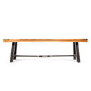 Acacia Wood Outdoor Dining Bench, Patio Backless Bench
