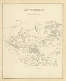 Vintage Map of Nottingham, New Hampshire 1892