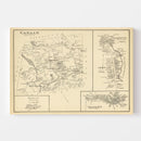 Vintage Map of Canaan, New Hampshire 1892