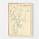 Vintage Map of West Lebanon, New Hampshire 1892