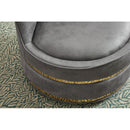 Swivel Chair, 360 Swivel Accent Chair, Faux Leather Barrel Chair Club Chair, Padded Single Chair for Living Room/Bedroom/Study/Waiting Room